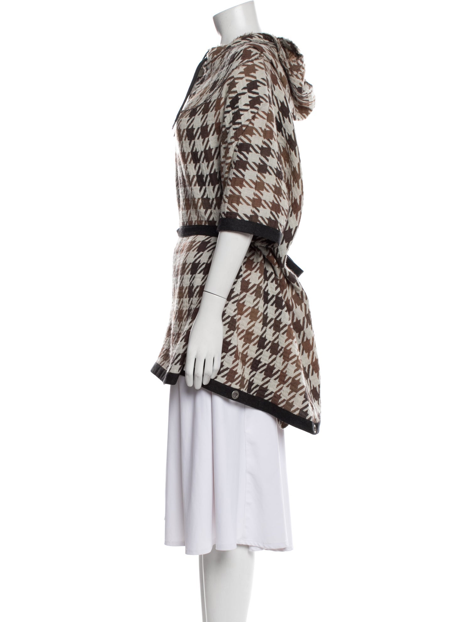 Marni Virgin Wool Plaid Print Tunic